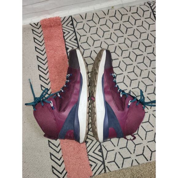 Columbia Trailstorm Mid Waterproof Maroon/Teal Hiking Boots, sz 10.5 - Picture 10 of 15